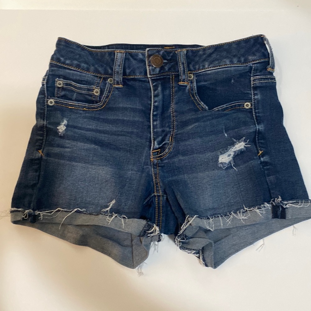 Dark Wash American Eagle Jean Shorts